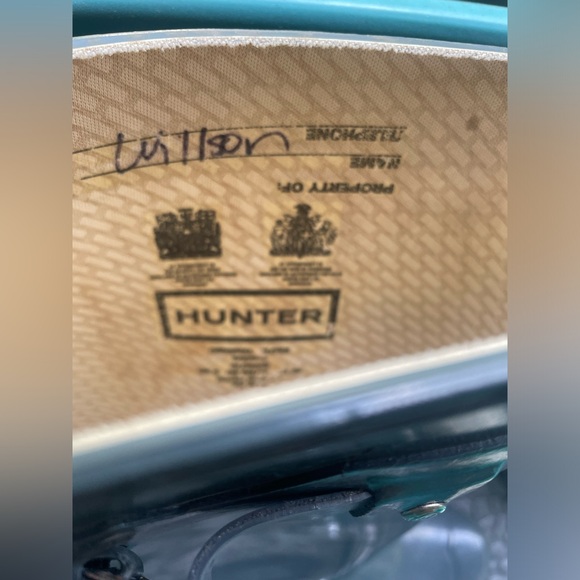 Hunter Boots Original Dark Slate Tall Rain Boots,         size 7 W, 6 M - Picture 11 of 13